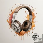 Tattoo design a pair of gaming headphones wit… – tattoo sketch (№1755010743_0, 12.08.2025 14:59) — tattoovalue.net