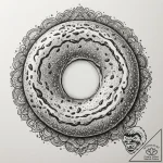Tattoo sketch ‘donut’ on one, ‘coffee’ on the… – tattoo sketch (№1755011956_0, 12.08.2025 15:19) — tattoovalue.net