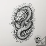 Music player, artistic tattoo sketch, detaile… – tattoo sketch (№1755013160_0, 12.08.2025 15:39) — tattoovalue.net