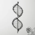 Dna helix – tattoo sketch (№1755013360_0, 12.08.2025 15:42) — tattoovalue.net