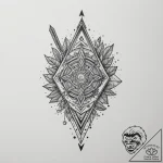Tattoo design a simple ‘level up’ arrow linew… – tattoo sketch (№1755014155_0, 12.08.2025 15:55) — tattoovalue.net