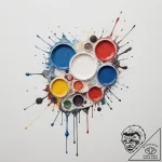 A well-used, paint-splattered artist’s palett… – tattoo sketch (№1755014353_0, 12.08.2025 15:59) — tattoovalue.net