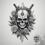 Tattoo design a samurai’s traditional fan wit… – tattoo sketch (№1755020098_0, 12.08.2025 17:34) — tattoovalue.net