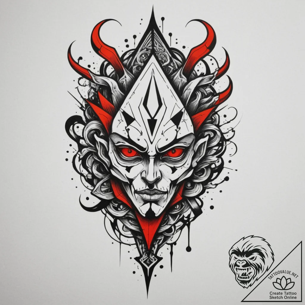 Tattoo design a "completionist" badge with a... - tattoo sketch (№1755020699_0, 12.08.2025 17:44) — tattoovalue.net