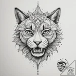 Grin, tattoo flash sheet design, dotwork tatt… – tattoo sketch (№1755021100_0, 12.08.2025 17:51) — tattoovalue.net