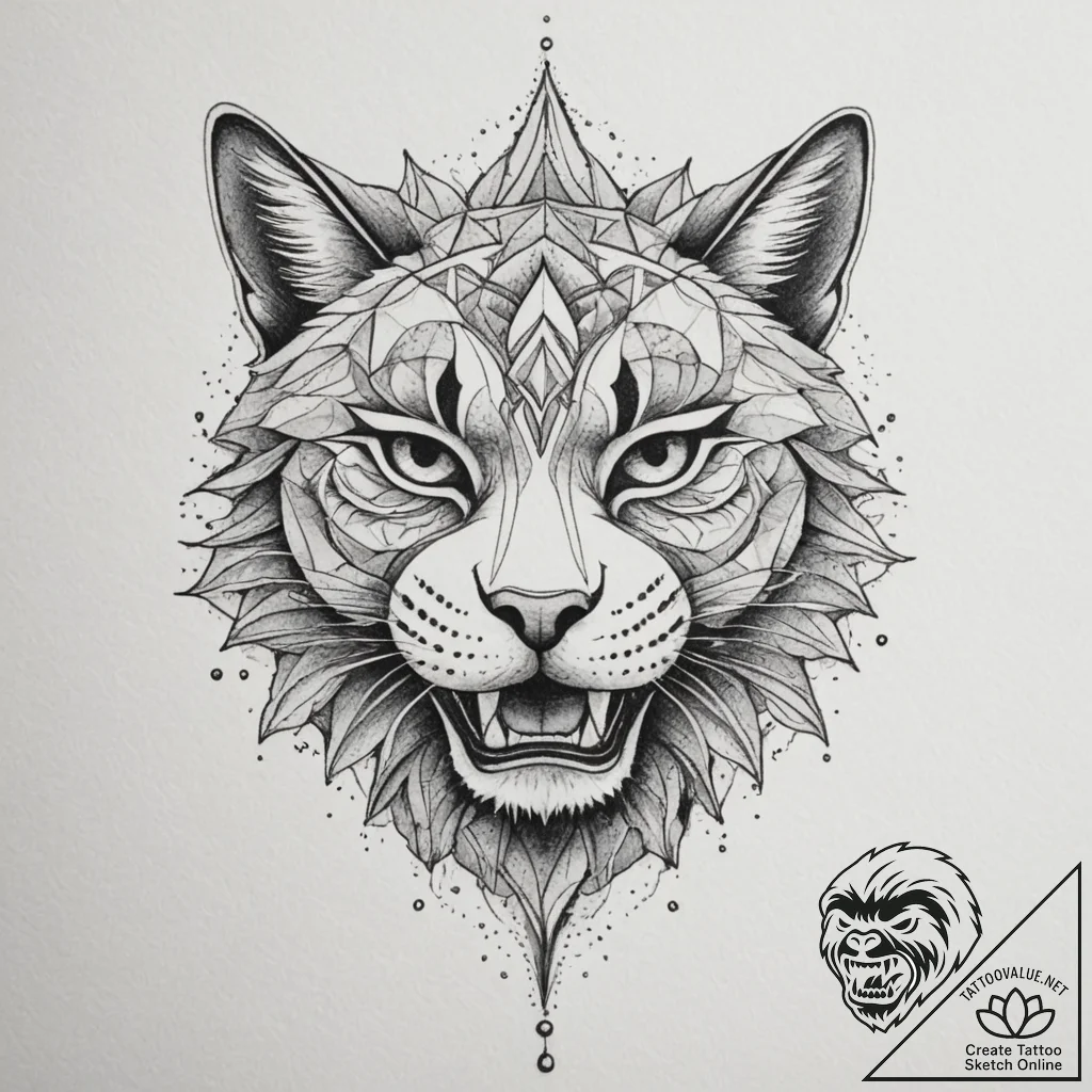 Grin, tattoo flash sheet design, dotwork tatt... - tattoo sketch (№1755021100_0, 12.08.2025 17:51) — tattoovalue.net