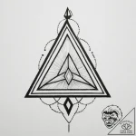 Tattoo design: a geometric tattoo of mokosh’s… – tattoo sketch (№1755022703_0, 12.08.2025 18:18) — tattoovalue.net