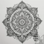 Flame, ink illustration for tattoo, black and… – tattoo sketch (№1755025486_0, 12.08.2025 19:04) — tattoovalue.net