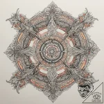 A drone shot of a perfectly symmetrical urban… – tattoo sketch (№1755027486_0, 12.08.2025 19:38) — tattoovalue.net