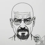Walter white’s face from breaking bad, ink il… – tattoo sketch (№1755027686_0, 12.08.2025 19:41) — tattoovalue.net