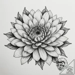 Chrysanthemum, tattoo flash sheet design, min… – tattoo sketch (№1755027891_0, 12.08.2025 19:44) — tattoovalue.net