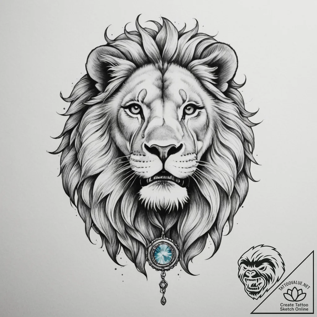 Tattoo sketch a zodiac animal (e.g., a lion)... - tattoo sketch (№1755028503_0, 12.08.2025 19:55) — tattoovalue.net