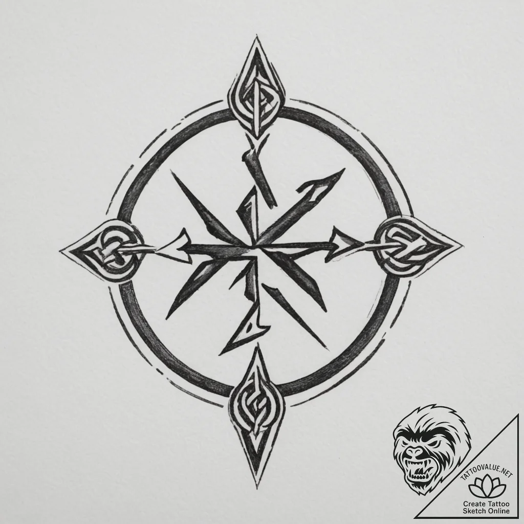 5. р сѓрѕс‹ (slavic runes: р—р°с‰рёс‚рѕс‹рµ,... - tattoo sketch (№1755029111_0, 12.08.2025 20:05) — tattoovalue.net