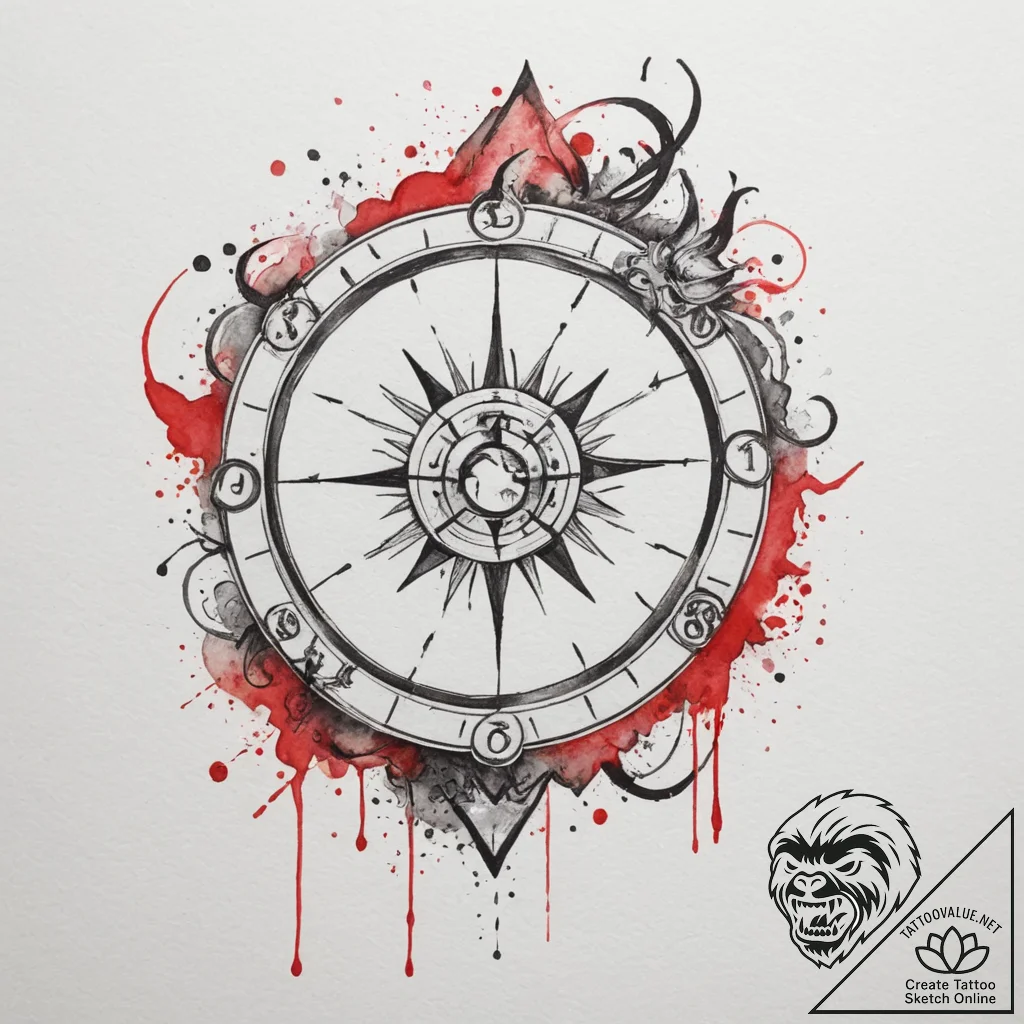 Tattoo sketch a minimalist representation of... - tattoo sketch (№1755030519_0, 12.08.2025 20:28) — tattoovalue.net