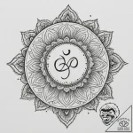 Tattoo design a spiritual symbol (e.g., ohm,… – tattoo sketch (№1755030719_0, 12.08.2025 20:31) — tattoovalue.net