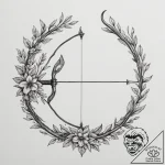 Tattoo sketch a sagittarius archer with a bow… – tattoo sketch (№1755030923_0, 12.08.2025 20:35) — tattoovalue.net