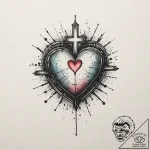 Tattoo design a tiny heart on the inside of a… – tattoo sketch (№1755032345_0, 12.08.2025 20:59) — tattoovalue.net