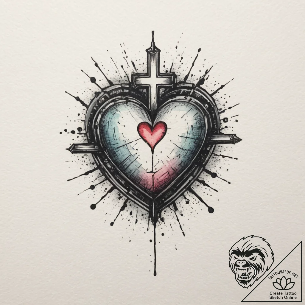 Tattoo design a tiny heart on the inside of a... - tattoo sketch (№1755032345_0, 12.08.2025 20:59) — tattoovalue.net
