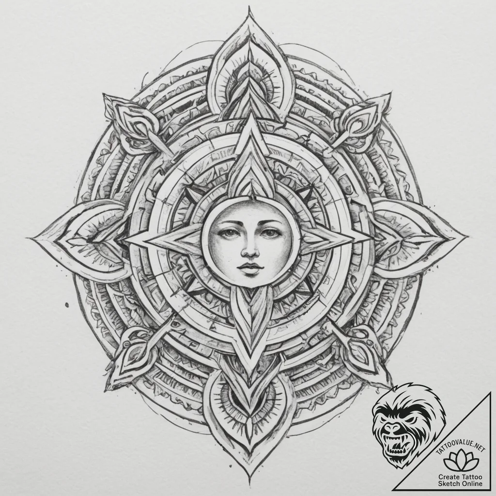 Tattoo sketch aquarius's water-bearer, with u... - tattoo sketch (№1755034158_0, 12.08.2025 21:29) — tattoovalue.net