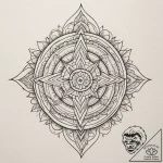 Fir trees, tattoo flash sheet design, geometr… – tattoo sketch (№1755035173_0, 12.08.2025 21:46) — tattoovalue.net