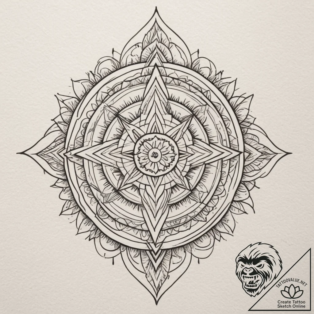 Fir trees, tattoo flash sheet design, geometr... - tattoo sketch (№1755035173_0, 12.08.2025 21:46) — tattoovalue.net