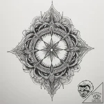 Tattoo design an abstract flow of positive en… – tattoo sketch (№1755036186_0, 12.08.2025 22:03) — tattoovalue.net