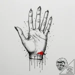 Tattoo design a single, tiny dot or a minimal… – tattoo sketch (№1755037193_0, 12.08.2025 22:19) — tattoovalue.net