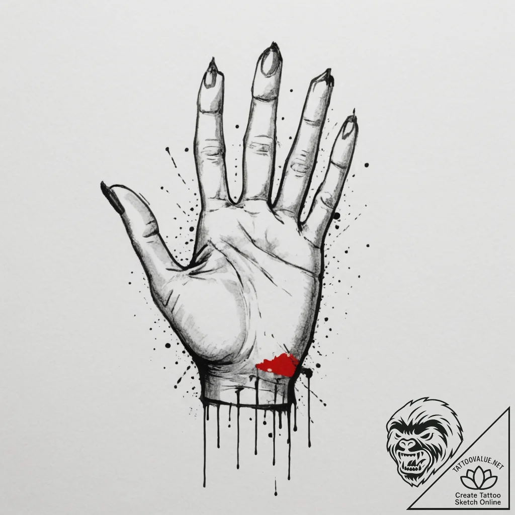 Tattoo design a single, tiny dot or a minimal... - tattoo sketch (№1755037193_0, 12.08.2025 22:19) — tattoovalue.net