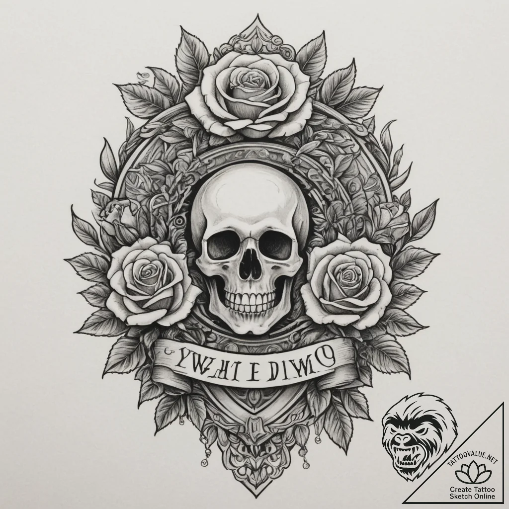 Tattoo sketch a championship trophy with intr... - tattoo sketch (№1755037394_0, 12.08.2025 22:23) — tattoovalue.net