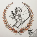 Tattoo sketch a sagittarius archer with a bow… – tattoo sketch (№1755038000_0, 12.08.2025 22:33) — tattoovalue.net