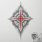 Tattoo design an abstract pattern of gaming u… – tattoo sketch (№1755041603_0, 12.08.2025 23:33) — tattoovalue.net