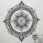 Tattoo design an abstract pattern of overlapp… – tattoo sketch (№1755041802_0, 12.08.2025 23:36) — tattoovalue.net