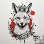 Tattoo design a whimsical animal (e.g., a fox… – tattoo sketch (№1755042817_0, 12.08.2025 23:53) — tattoovalue.net