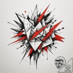 Tattoo design an abstract interpretation of a… – tattoo sketch (№1755043426_0, 13.08.2025 00:03) — tattoovalue.net