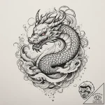 Tattoo design an abstract pattern resembling… – tattoo sketch (№1755045834_0, 13.08.2025 00:43) — tattoovalue.net