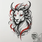Tattoo design a zodiac animal transforming in… – tattoo sketch (№1755046835_0, 13.08.2025 01:00) — tattoovalue.net