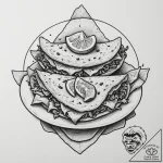Tattoo sketch a ‘taco’ on one, ‘nachos’ on th… – tattoo sketch (№1755048656_0, 13.08.2025 01:30) — tattoovalue.net