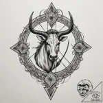 Sagittarius (zodiac sign), artistic tattoo sk… – tattoo sketch (№1755051466_0, 13.08.2025 02:17) — tattoovalue.net