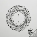 Tattoo design an abstract ripple effect from… – tattoo sketch (№1755053429_0, 13.08.2025 02:50) — tattoovalue.net