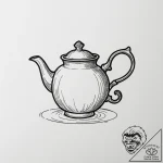 Tattoo sketch a tiny, flying teapot., tattoo… – tattoo sketch (№1755053825_0, 13.08.2025 02:57) — tattoovalue.net