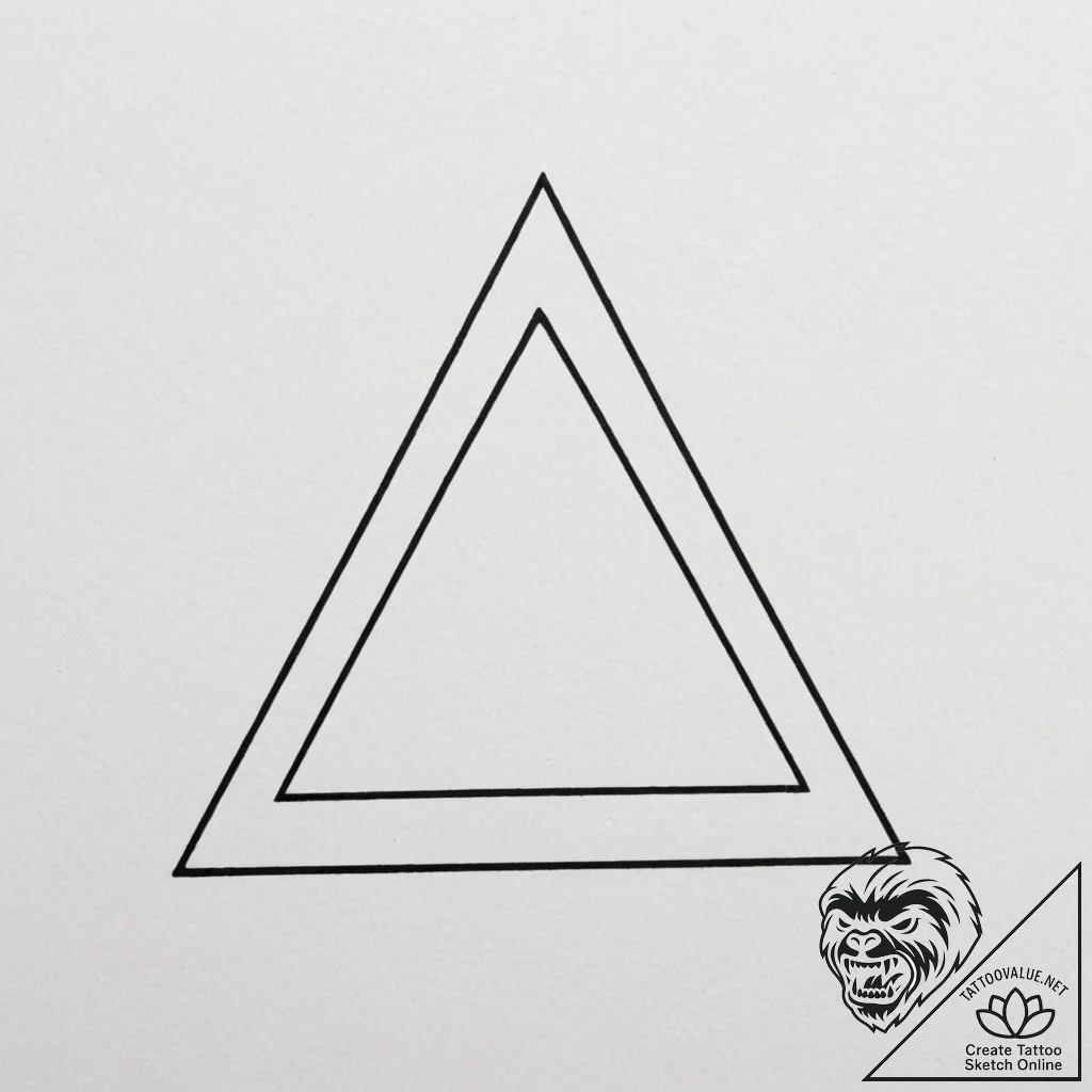 Tattoo design a small, simple geometric shape... - tattoo sketch (№1755055806_0, 13.08.2025 03:30) — tattoovalue.net