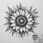 Tattoo design: a neo-traditional kolovrat, su… – tattoo sketch (№1755056803_0, 13.08.2025 03:46) — tattoovalue.net
