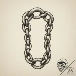 Tattoo sketch a broken chain with one strong,… – tattoo sketch (№1755057400_0, 13.08.2025 03:56) — tattoovalue.net
