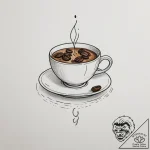Tattoo sketch a ‘coffee cup’ on one, a ‘coffe… – tattoo sketch (№1755059793_0, 13.08.2025 04:36) — tattoovalue.net