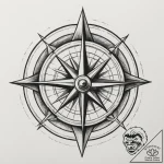 Tattoo sketch two parts of a simple compass t… – tattoo sketch (№1755061191_0, 13.08.2025 04:59) — tattoovalue.net