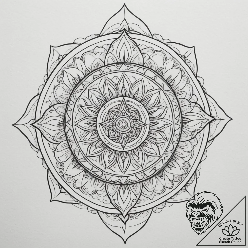 Sea, tattoo drawing outline, fine lines, deli... - tattoo sketch (№1755061587_0, 13.08.2025 05:06) — tattoovalue.net
