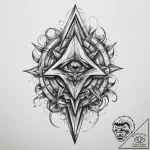 Tattoo design an abstract “glitch in the matr… – tattoo sketch (№1755062388_0, 13.08.2025 05:19) — tattoovalue.net
