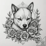 Tattoo design a loyal companion animal (dog,… – tattoo sketch (№1755062983_0, 13.08.2025 05:29) — tattoovalue.net
