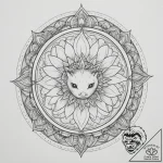 Axolotl, tattoo sketch design, muted color pa… – tattoo sketch (№1755063183_0, 13.08.2025 05:33) — tattoovalue.net