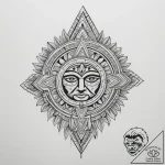 Aztec – tattoo sketch (№1755066971_0, 13.08.2025 06:36) — tattoovalue.net